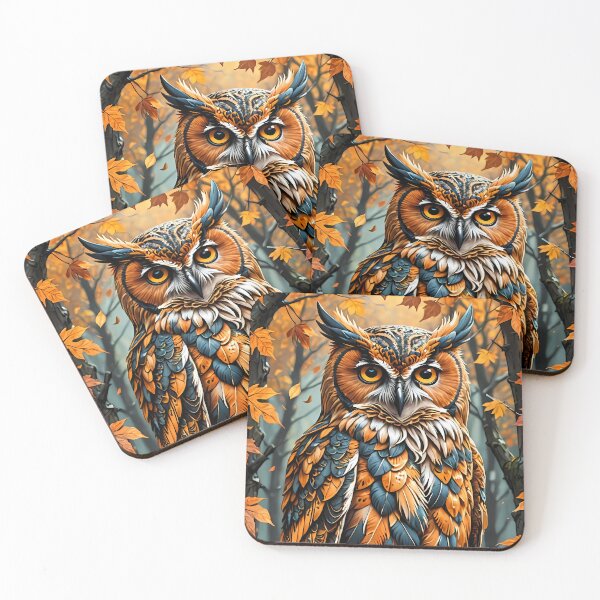 Item preview, Autumn Owl, Ai Generated Art  designed and sold by ACC .