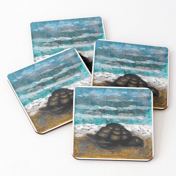 Item preview, The turtle on the beach designed and sold by Pintouniversos.