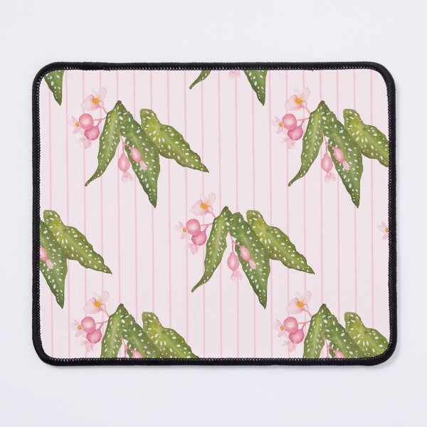 Item preview, Polka Dot Begonia on Pink Stripes designed and sold by JocelynBateson.