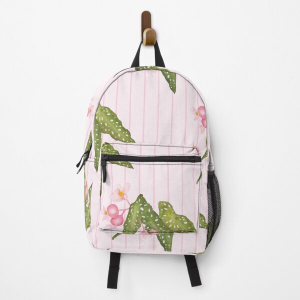 Item preview, Polka Dot Begonia on Pink Stripes designed and sold by JocelynBateson.