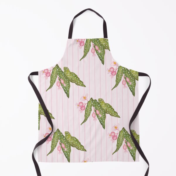 Item preview, Polka Dot Begonia on Pink Stripes designed and sold by JocelynBateson.