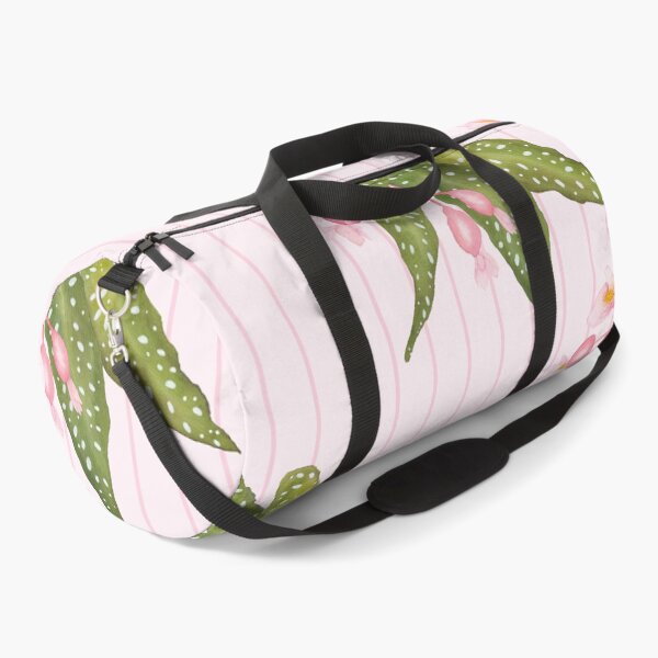 Item preview, Polka Dot Begonia on Pink Stripes designed and sold by JocelynBateson.
