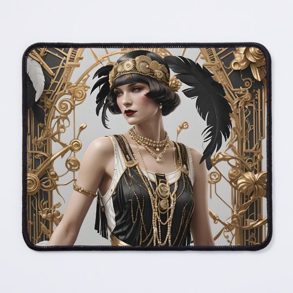 Item preview, Dramatic, Glamour, Roaring 1920's Flapper Portrait (#12 of a Collection) designed and sold by GoddessExp.