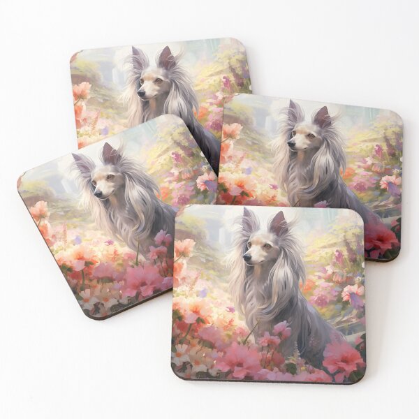 Item preview, Chinese Crested in a Flower Garden designed and sold by Samuelsboro.