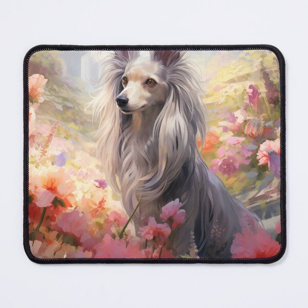 Item preview, Chinese Crested in a Flower Garden designed and sold by Samuelsboro.