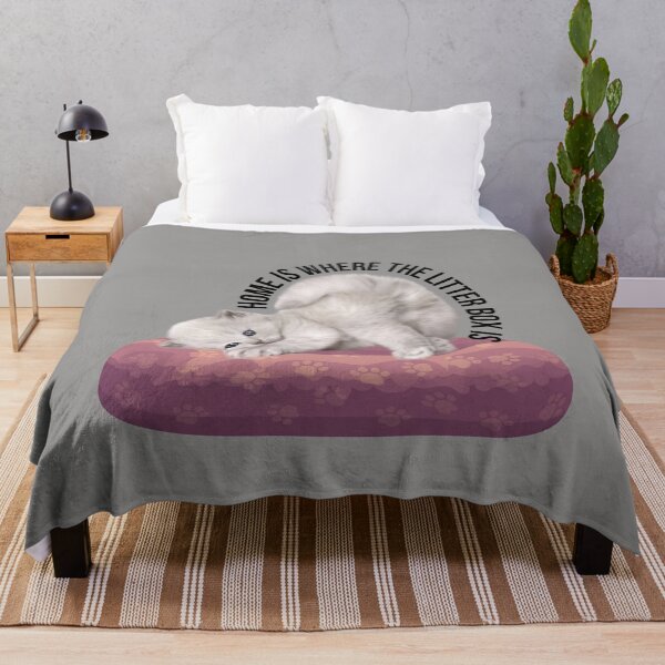 Item preview, Home is where the litter box is - T-shirt designed and sold by PosiPrints.