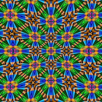 Artwork thumbnail, Unique Abstract Flowers Pattern by Patternflower