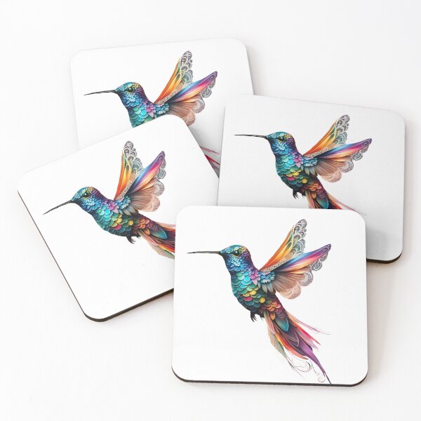 Item preview, Rainbow and Lace Hummingbird designed and sold by BreezyDawnDesigns.