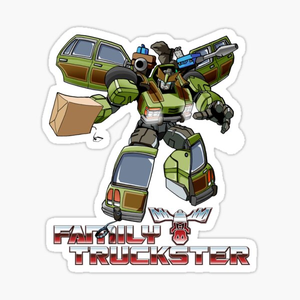 Family Truckster Transformer Sticker