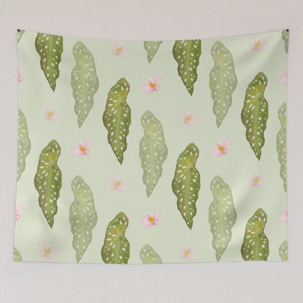 Item preview, Cascading Polka Dot Begonia Leaves designed and sold by JocelynBateson.