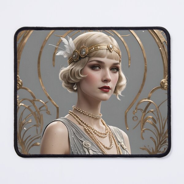 Item preview, Dramatic, Glamour, Roaring 1920's Flapper Portrait (#1 of a Collection) designed and sold by GoddessExp.