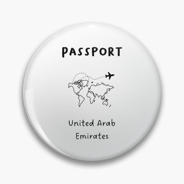 Item preview, United Arab Emirates | Passport Design | Travel or Global Exploration | Minimalist Design designed and sold by RM-Journey.