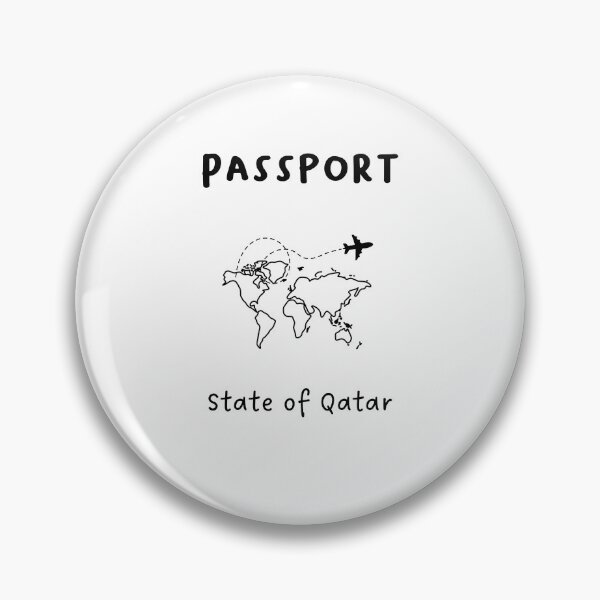 Item preview, State of Qatar | Passport Design | Travel or Global Exploration | Minimalist Design designed and sold by RM-Journey.