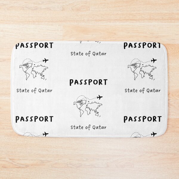 Item preview, State of Qatar | Passport Design | Travel or Global Exploration | Minimalist Design designed and sold by RM-Journey.