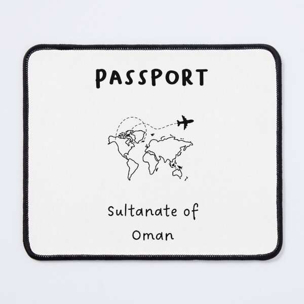 Item preview, Sultanate of Oman | Passport Design | Travel or Global Exploration | Minimalist Design designed and sold by RM-Journey.