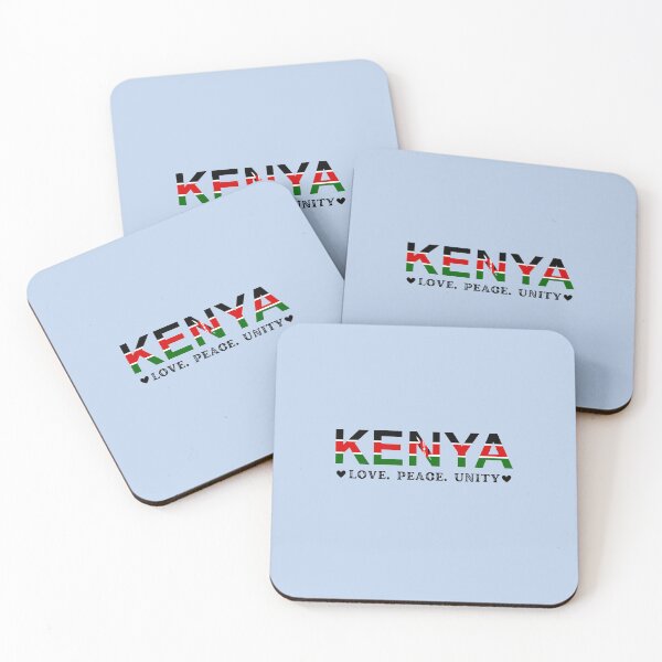 Item preview, Simple Kenyan Flag with Love Peace and Unity Kenyan Flag Symbol designed and sold by KBMeyer.