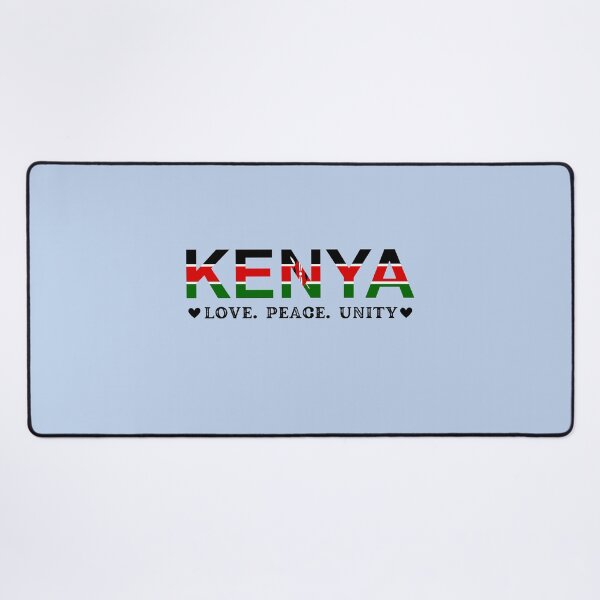 Item preview, Simple Kenyan Flag with Love Peace and Unity Kenyan Flag Symbol designed and sold by KBMeyer.