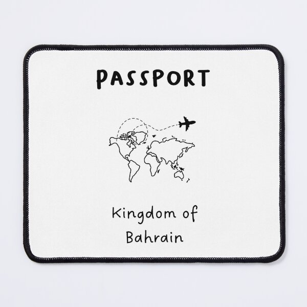 Item preview, Kingdom of Bahrain | Passport Design | Travel or Global Exploration | Minimalist Design designed and sold by RM-Journey.