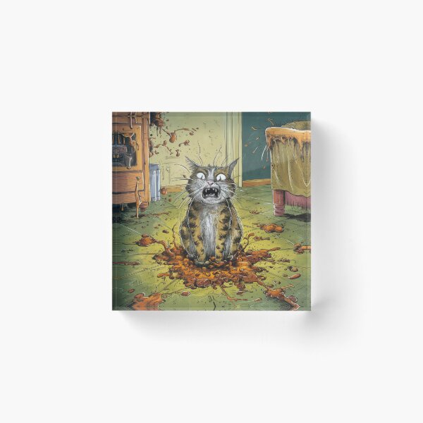 Item preview, cat with explosive diarrhea designed and sold by anahimar1418.