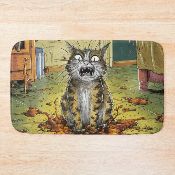Item preview, cat with explosive diarrhea designed and sold by anahimar1418.