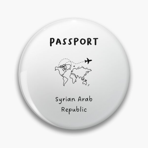 Artikelvorschau, Syrische Arabische Republik | Reisepass-Design | Reisen oder globale Erkundung | Minimalistisches Design entworfen und verkauft von RM-Journey.