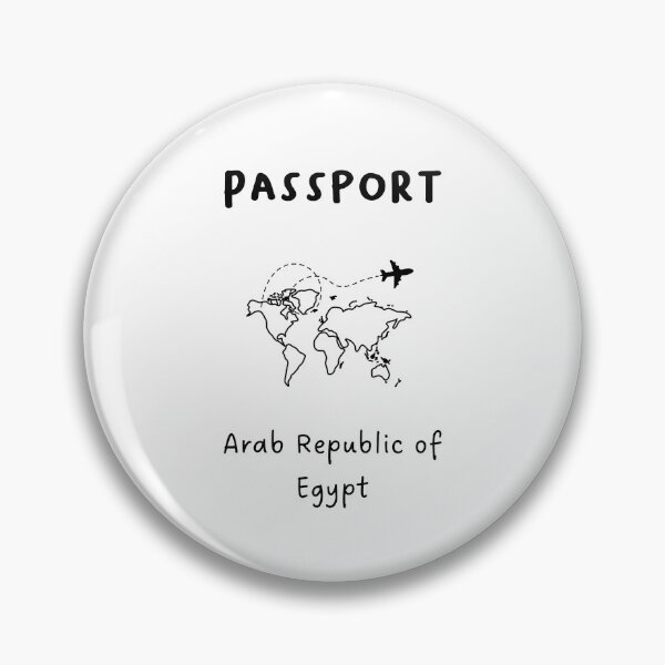 Item preview, Arab Republic of Egypt | Passport Design | Travel or Global Exploration | Minimalist Design designed and sold by RM-Journey.