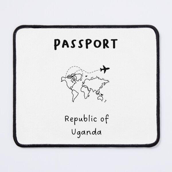 Item preview, Republic of Uganda | Passport Design | Travel or Global Exploration | Minimalist Design designed and sold by RM-Journey.
