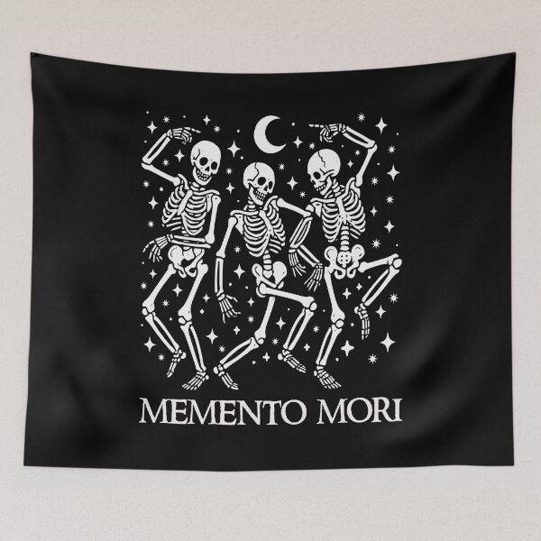 Item preview, Memento Mori Funny Halloween Dancing Skeletons Goth Death Punk Sarcastic Costume  designed and sold by Bad Kitty Designz.