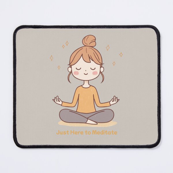 Item preview, Just Here to Meditate designed and sold by DigitalDumpling.