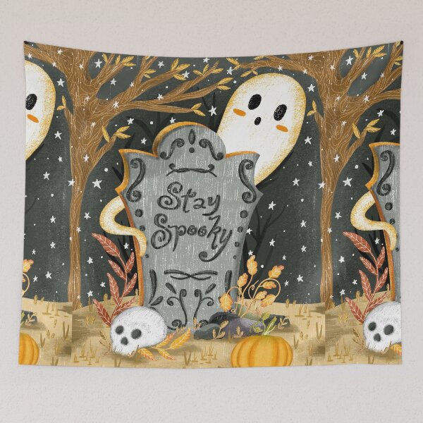 Item preview, Stay spooky RIP ghost designed and sold by pinkyfish1010.