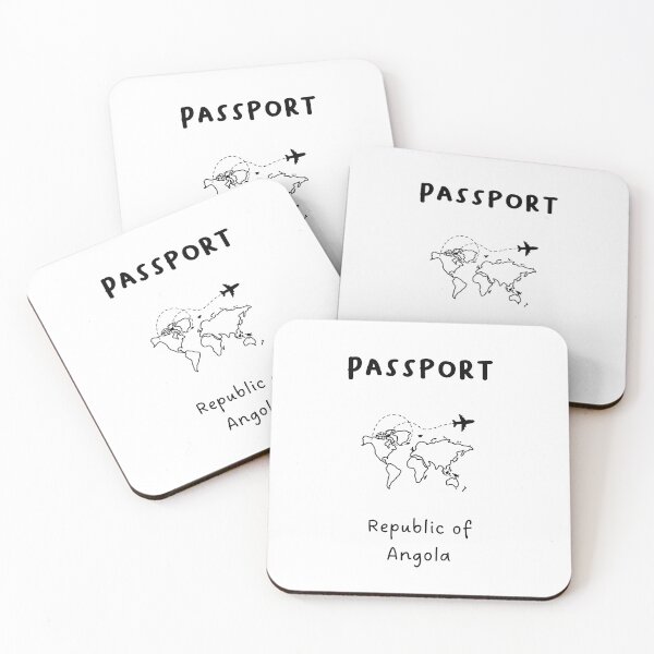 Item preview, Republic of Angola | Passport Design | Travel or Global Exploration | Minimalist Design designed and sold by RM-Journey.
