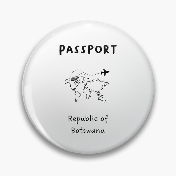 Item preview, Republic of Botswana | Passport Design | Travel or Global Exploration | Minimalist Design designed and sold by RM-Journey.