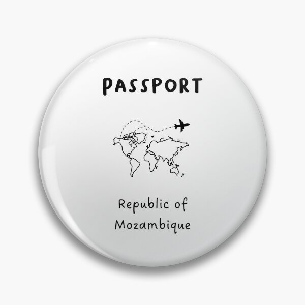 Artikelvorschau, Republik Mosambik | Reisepass-Design | Reisen oder globale Erkundung | Minimalistisches Design entworfen und verkauft von RM-Journey.