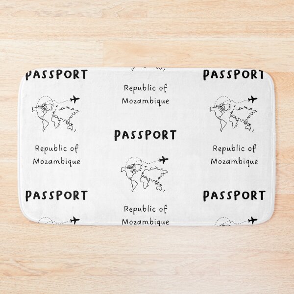 Item preview, Republic of Mozambique | Passport Design | Travel or Global Exploration | Minimalist Design designed and sold by RM-Journey.