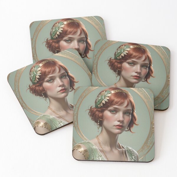 Item preview, Dramatic, Glamour, Roaring 1920's Flapper Portrait (#3 of a Collection) designed and sold by GoddessExp.