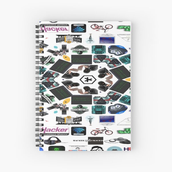 Collage, Visual art form, #Collage #Visual #art #form, Hacker, #Hacker Spiral Notebook