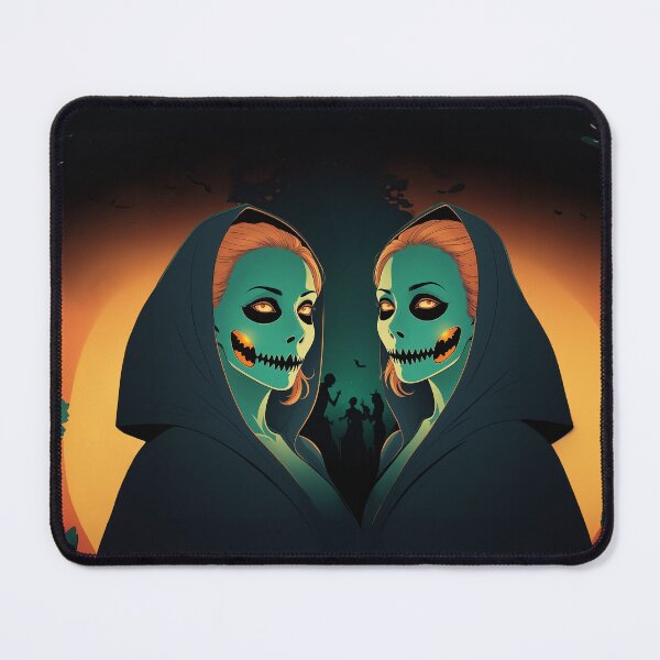 Item preview, Twin Zombies Halloween Pop Art designed and sold by TechnoWhimsy.