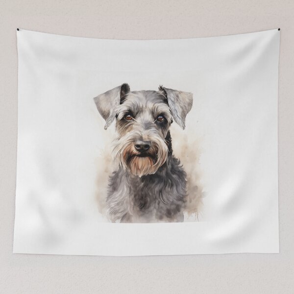Item preview, Watercolor Cesky Terrier Portrait designed and sold by Samuelsboro.