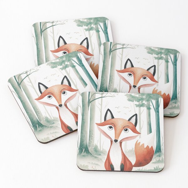 Item preview, Whimsical Fox. Fantasy cute fox, magical forest, enchanting woodland, vintage fox designed and sold by FoxVibes.