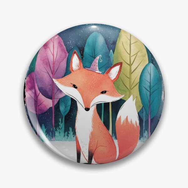 Item preview, Whimsical Fox. Fantasy cute fox, magical forest, enchanting woodland, vintage fox designed and sold by FoxVibes.