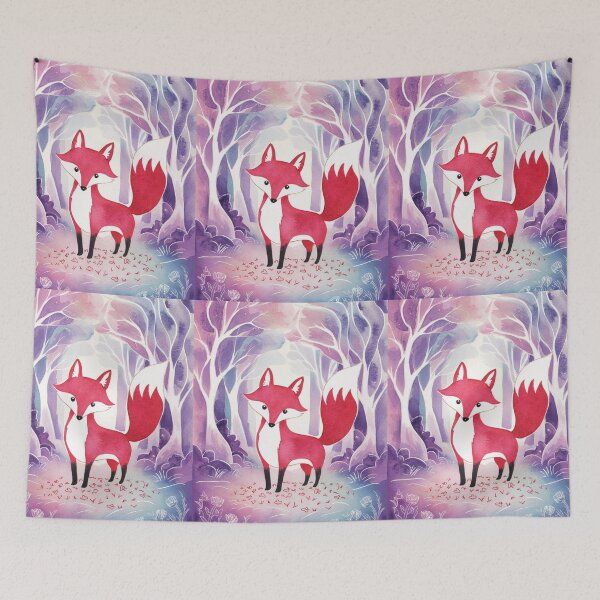 Item preview, Whimsical Fox. Fantasy cute fox, magical forest, enchanting woodland, vintage fox designed and sold by FoxVibes.