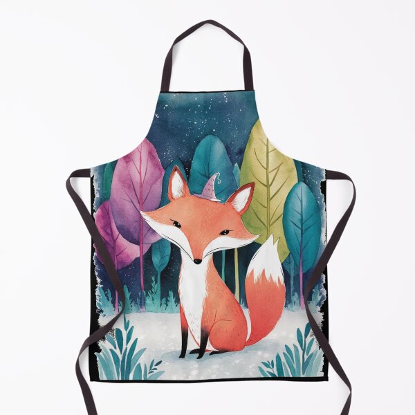 Item preview, Whimsical Fox. Fantasy cute fox, magical forest, enchanting woodland, vintage fox designed and sold by FoxVibes.