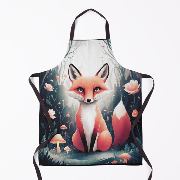 Item preview, Whimsical Fox. Fantasy cute fox, magical forest, enchanting woodland, vintage fox designed and sold by FoxVibes.