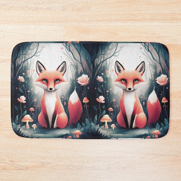 Item preview, Whimsical Fox. Fantasy cute fox, magical forest, enchanting woodland, vintage fox designed and sold by FoxVibes.