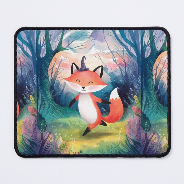Item preview, Whimsical Fox. Fantasy cute fox, magical forest, enchanting woodland, vintage fox designed and sold by FoxVibes.