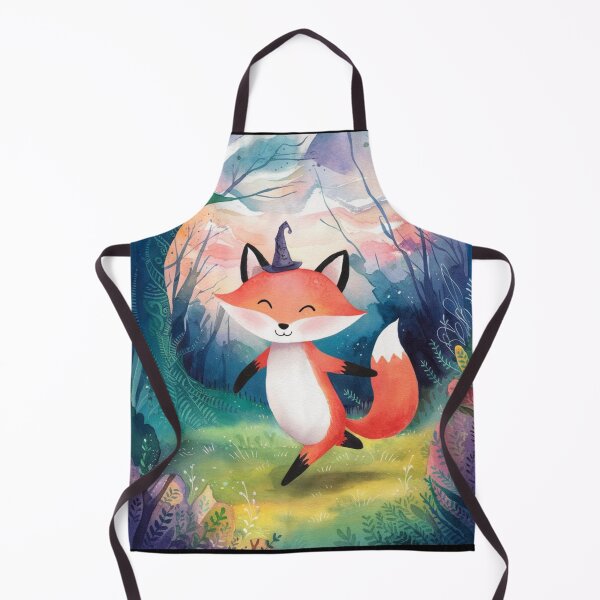 Item preview, Whimsical Fox. Fantasy cute fox, magical forest, enchanting woodland, vintage fox designed and sold by FoxVibes.