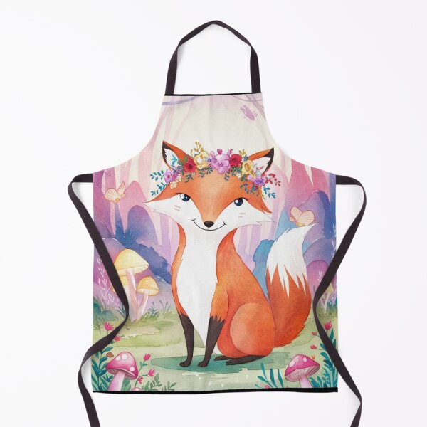 Item preview, Whimsical Fox. Fantasy cute fox, magical forest, enchanting woodland, vintage fox designed and sold by FoxVibes.