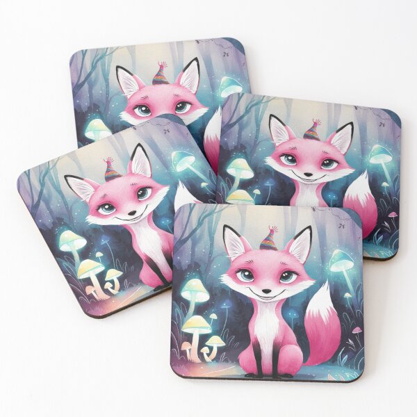 Item preview, Whimsical Fox. Fantasy cute fox, magical forest, enchanting woodland, vintage fox designed and sold by FoxVibes.