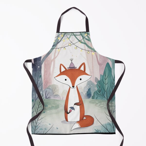 Item preview, Whimsical Fox. Fantasy cute fox, magical forest, enchanting woodland, vintage fox designed and sold by FoxVibes.