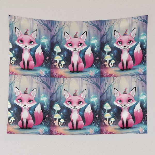 Item preview, Whimsical Fox. Fantasy cute fox, magical forest, enchanting woodland, vintage fox designed and sold by FoxVibes.